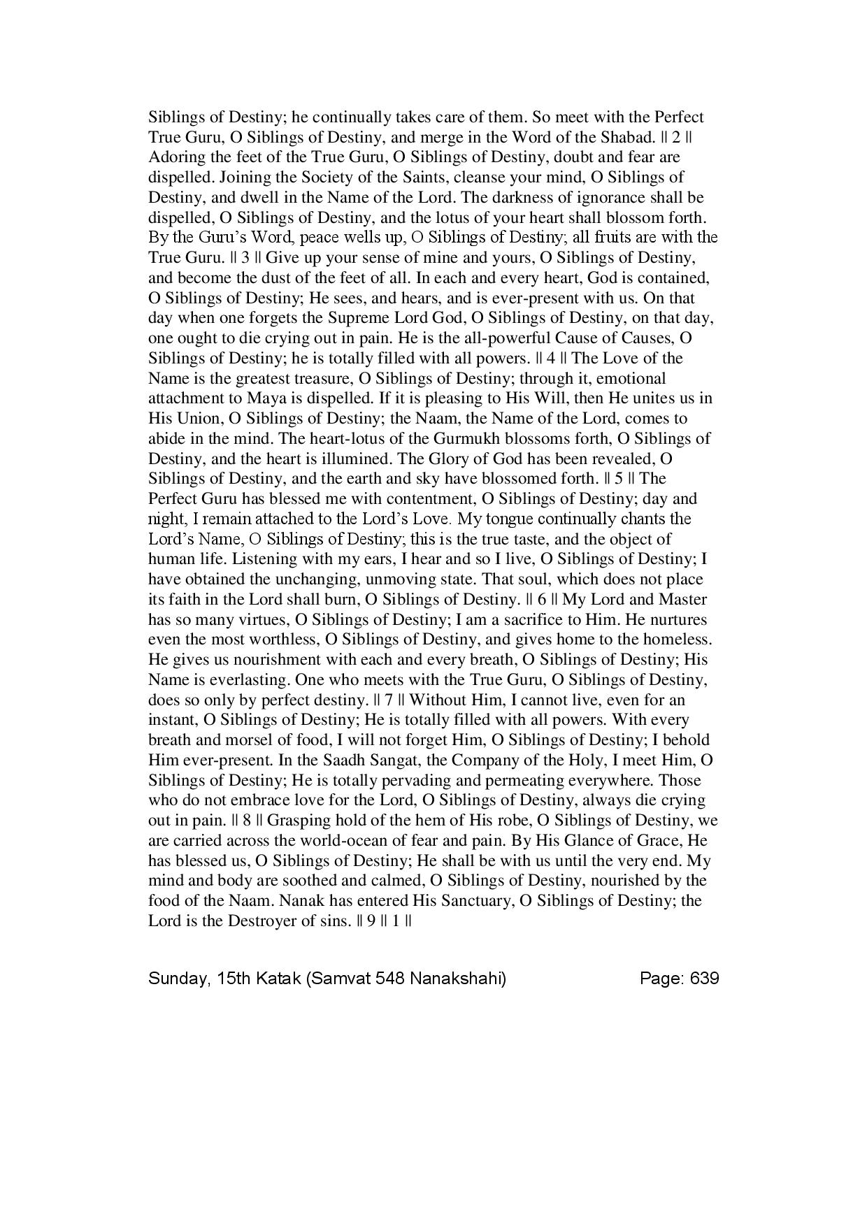 Daily Hukamnama Sri Darbar Sahib October 30, 2016 - Page 4
